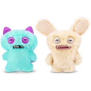 Fuggler Butt Ugly Pets 9-inch Series 1 by ZURU. Funny Ugly Monster Plush Toy (Yawper Cat. Mr Buttons Rabbit)