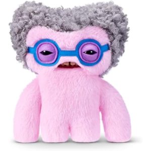 Fuggler Old Fogies 9-Inch Plush Toy (Squidge) by ZURU ?C Funny Ugly Monster Stuffed Animal with Human-Like Teeth. Collectible Plush for Kids. Tweens. Teens. Adults & Weird Toy Lovers