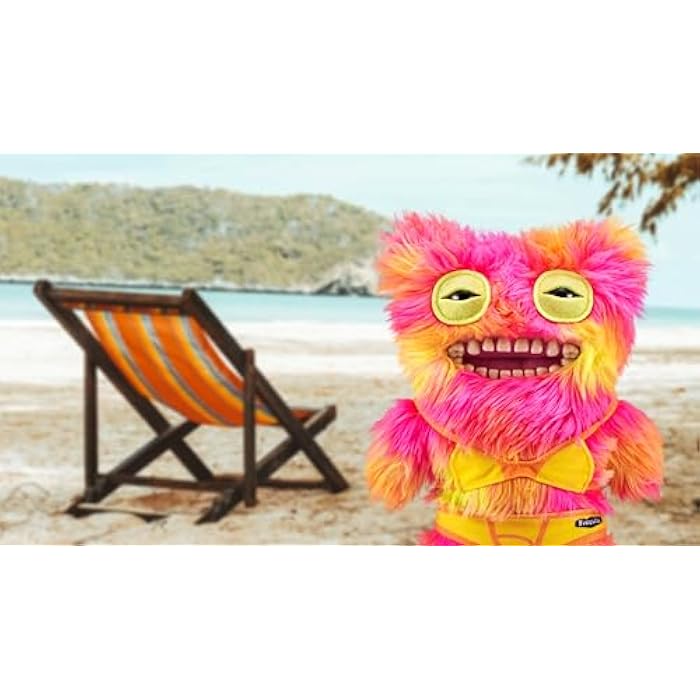 Fuggler Vacay Vibes by ZURU. Funny Ugly Monster. Plush. Collectible. Toy (Mr Buttons - Multi) - Image 5