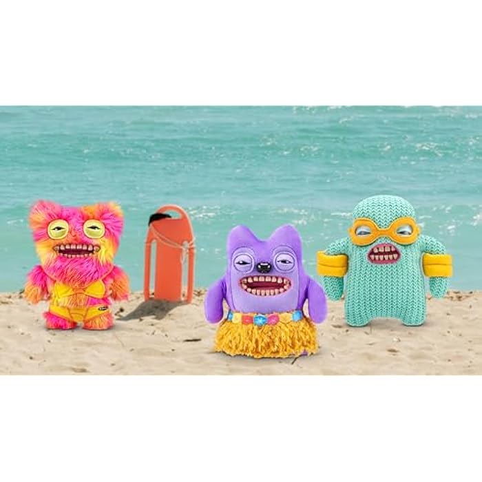 Fuggler Vacay Vibes by ZURU. Funny Ugly Monster. Plush. Collectible. Toy (Mr Buttons - Multi) - Image 6