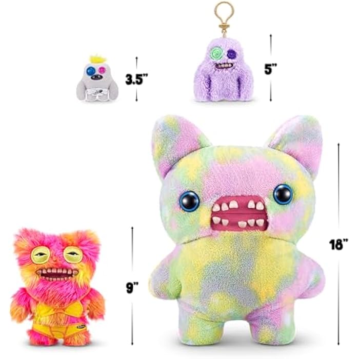 Fuggler Vacay Vibes by ZURU. Funny Ugly Monster. Plush. Collectible. Toy (Mr Buttons - Multi) - Image 3