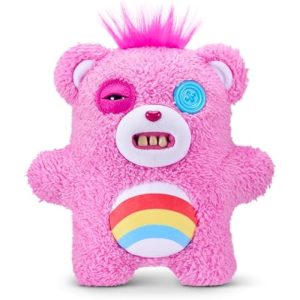 Fuggler Care Bears 9-Inch Plush Toy (Cheer Bear) by ZURU ?C Funny Ugly Monster Stuffed Animal with Human-Like Teeth. Collectible Plush for Kids. Tweens. Teens. Adults & Crossover Fans