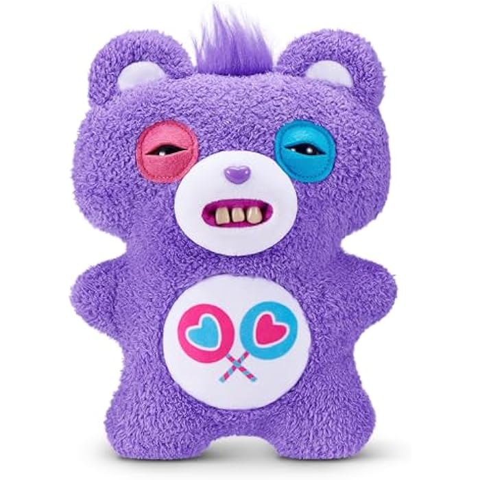 Fuggler Care Bears 9-Inch Plush Toy (Share Bear) by ZURU ?C Funny Ugly Monster Stuffed Animal with Human-Like Teeth. Collectible Plush for Kids. Tweens. Teens. Adults & Crossover Fans