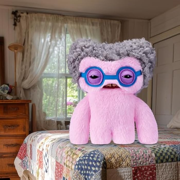 Fuggler Old Fogies 9-Inch Plush Toy (Squidge) by ZURU ?C Funny Ugly Monster Stuffed Animal with Human-Like Teeth. Collectible Plush for Kids. Tweens. Teens. Adults & Weird Toy Lovers - Image 3